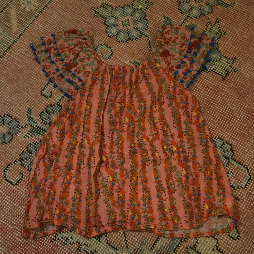 Roller Rabbit Multicolor Floral Top